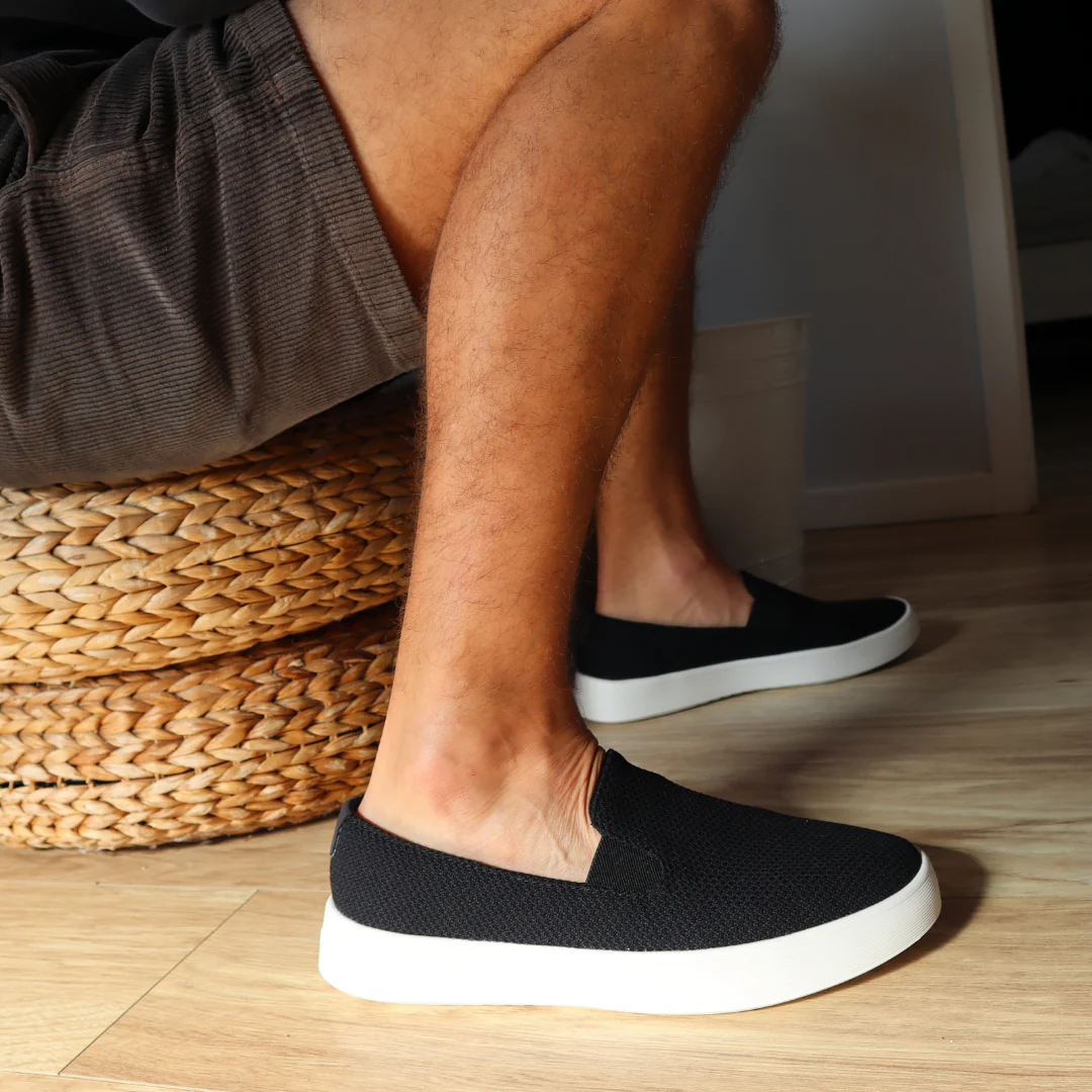 Allbirds Cruiser Natural Black (Blizzard Sole) Slip On Mens Sneakers - Image 3