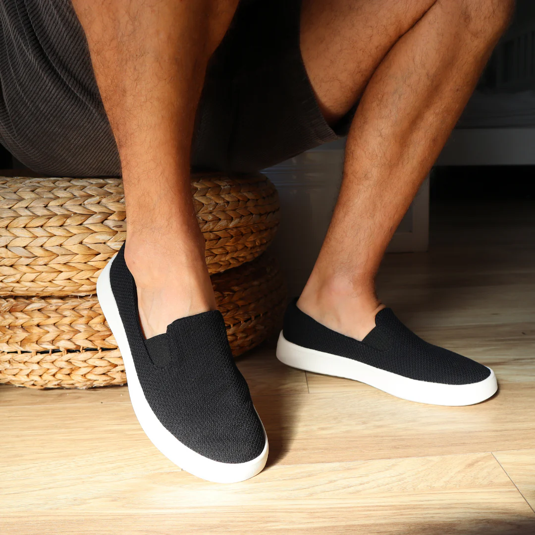 Allbirds Cruiser Natural Black (Blizzard Sole) Slip On Mens Sneakers - Image 6