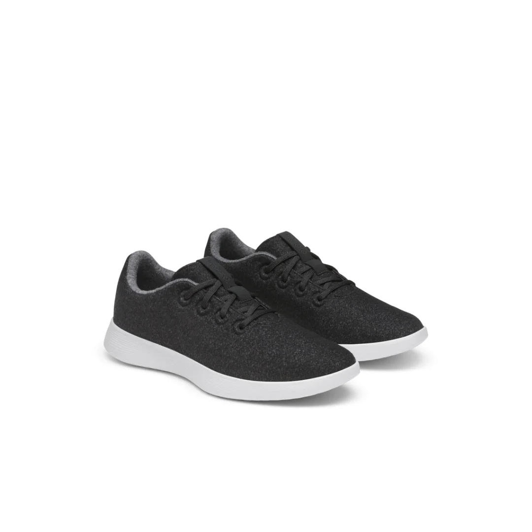 Allbirds Wool Runner NZ Natural Black (Blizzard Sole) Womens Sneakers - Image 5