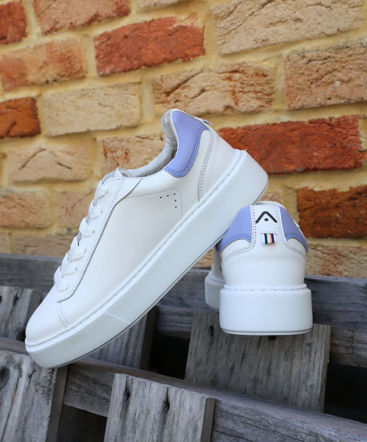 Ambitious Bozelady Low Top Wmns Sneaker White Purple - Image 3