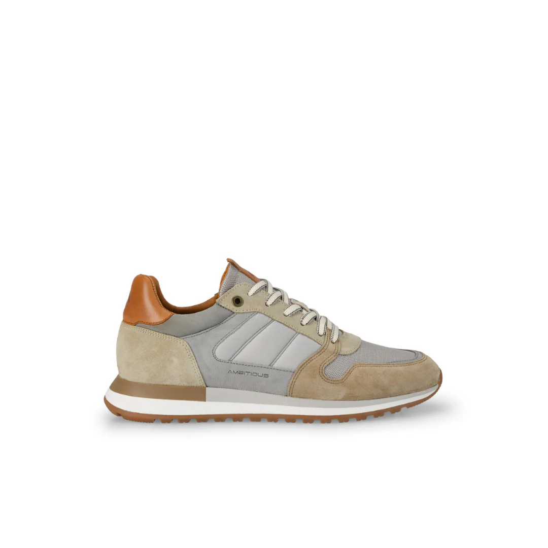 Ambitious Grizz Mens Sneaker Beige Combi