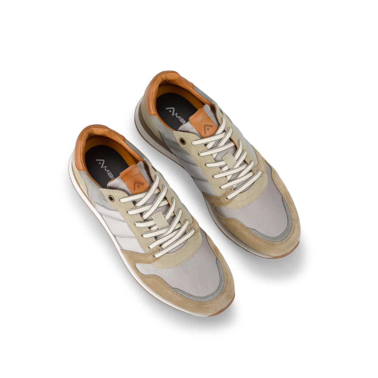 Ambitious Grizz Mens Sneaker Beige Combi - Image 5