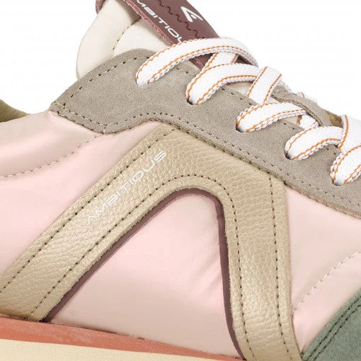 Ambitious Rhome Retro Runner Wmns Sneaker Rose Combi - Image 4