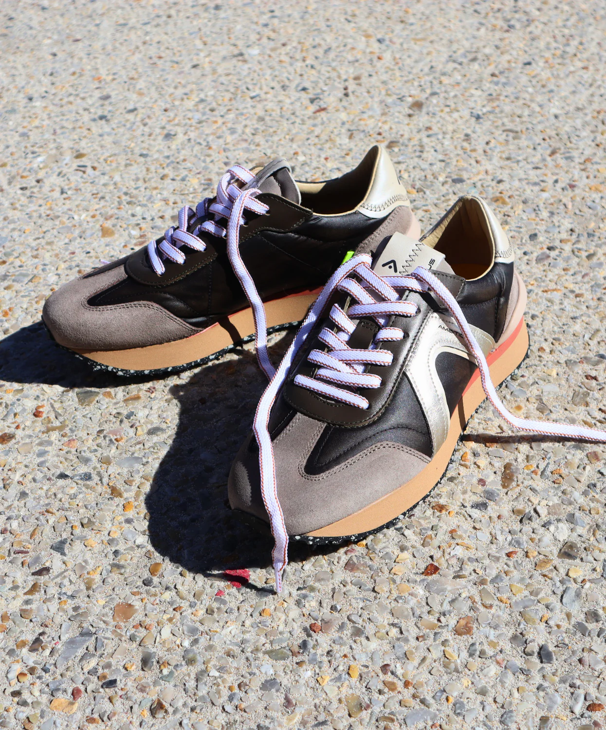 Ambitious Rhome Retro Runner Wmns Sneaker Taupe Combi - Image 3