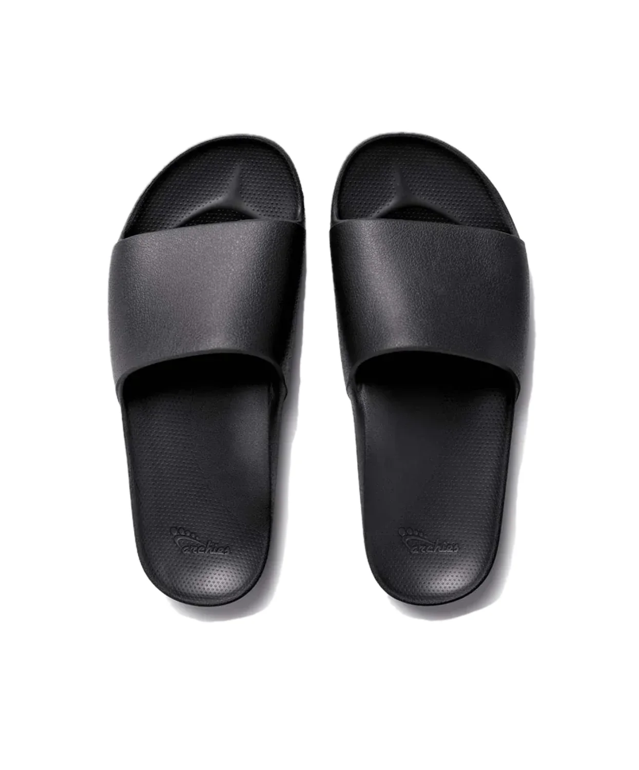 Archies Arch Support Black Slides - Image 5