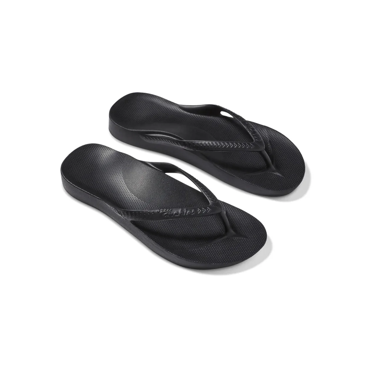 Archies Arch Support Black Thongs - Image 4