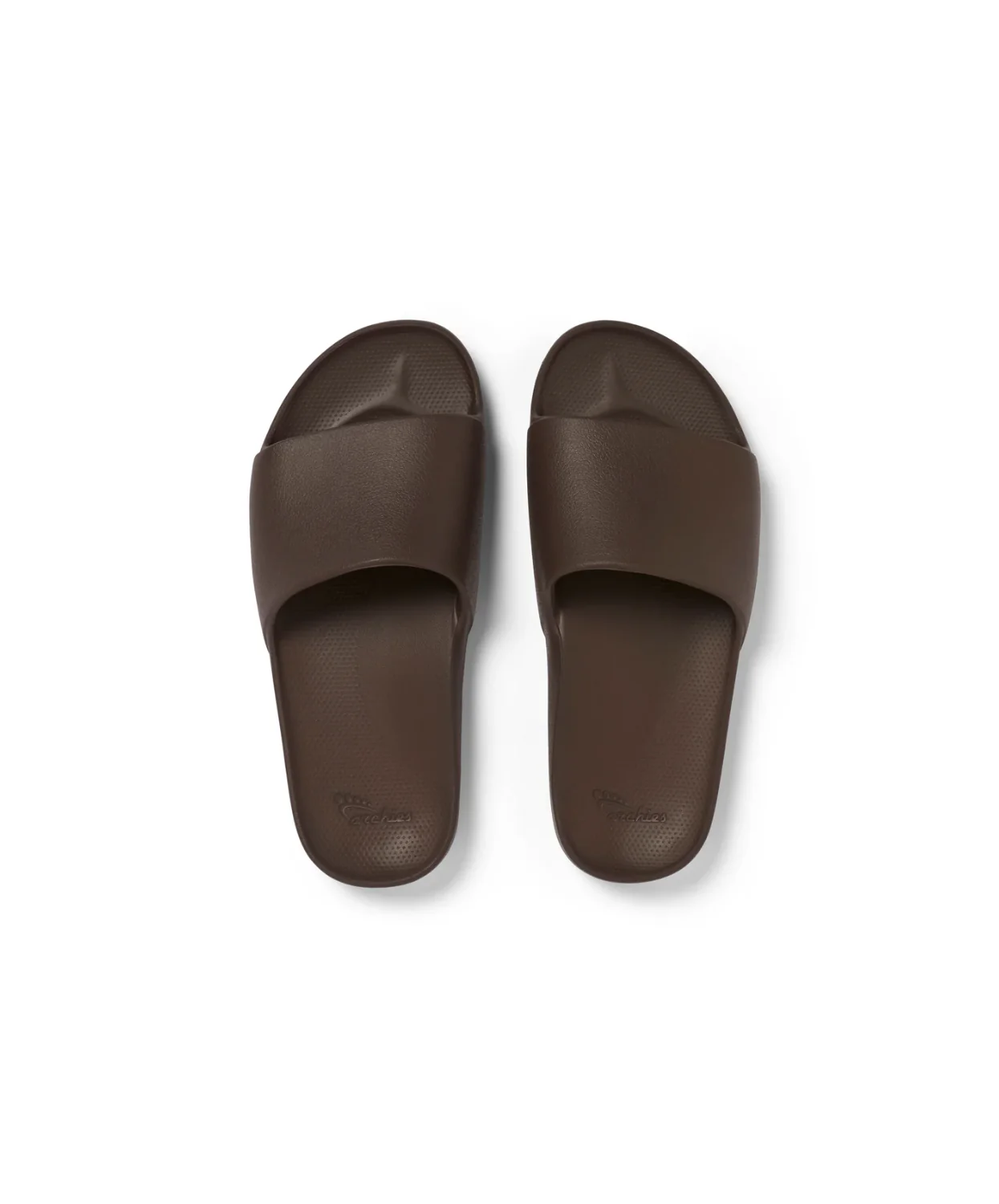 Archies Arch Support Chocolate Brown Slides - Image 5