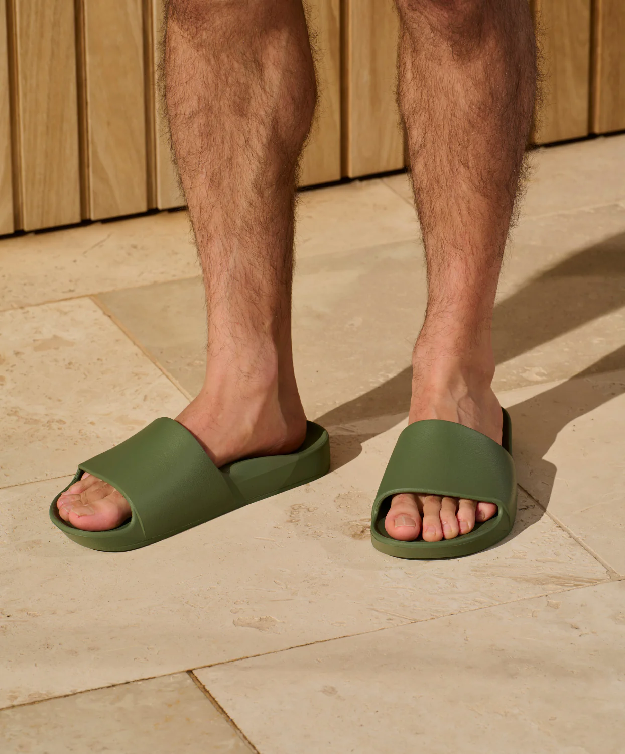 Archies Arch Support Olive (Khaki) Slides - Image 3