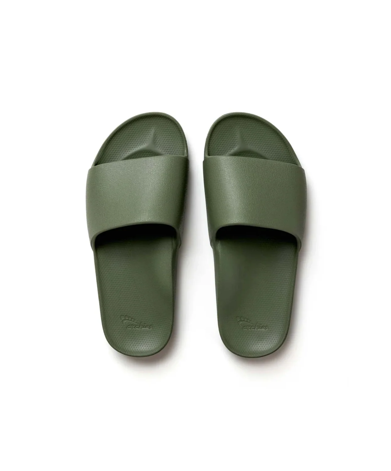 Archies Arch Support Olive (Khaki) Slides - Image 5