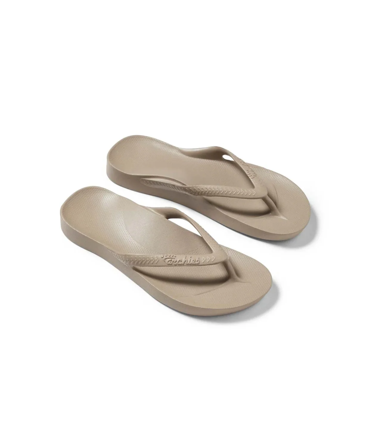 Archies Arch Support Taupe Thongs - Image 4