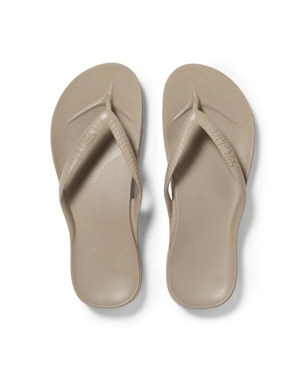Archies Arch Support Taupe Thongs - Image 5