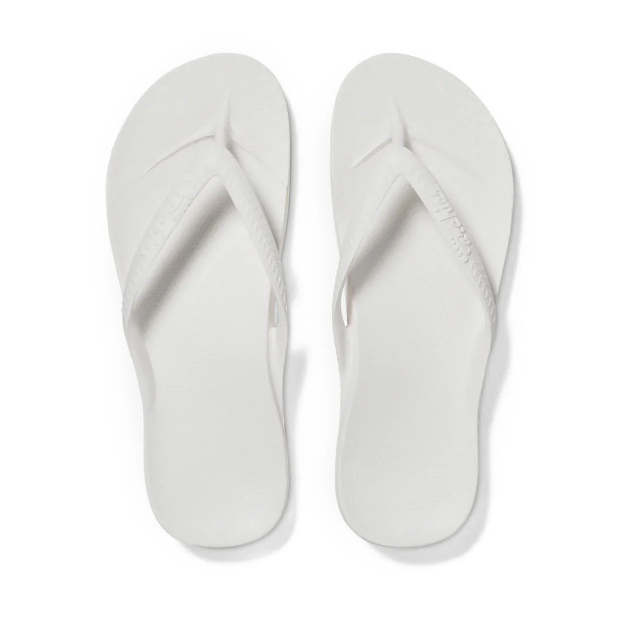 Archies Arch Support White Thongs - Image 4