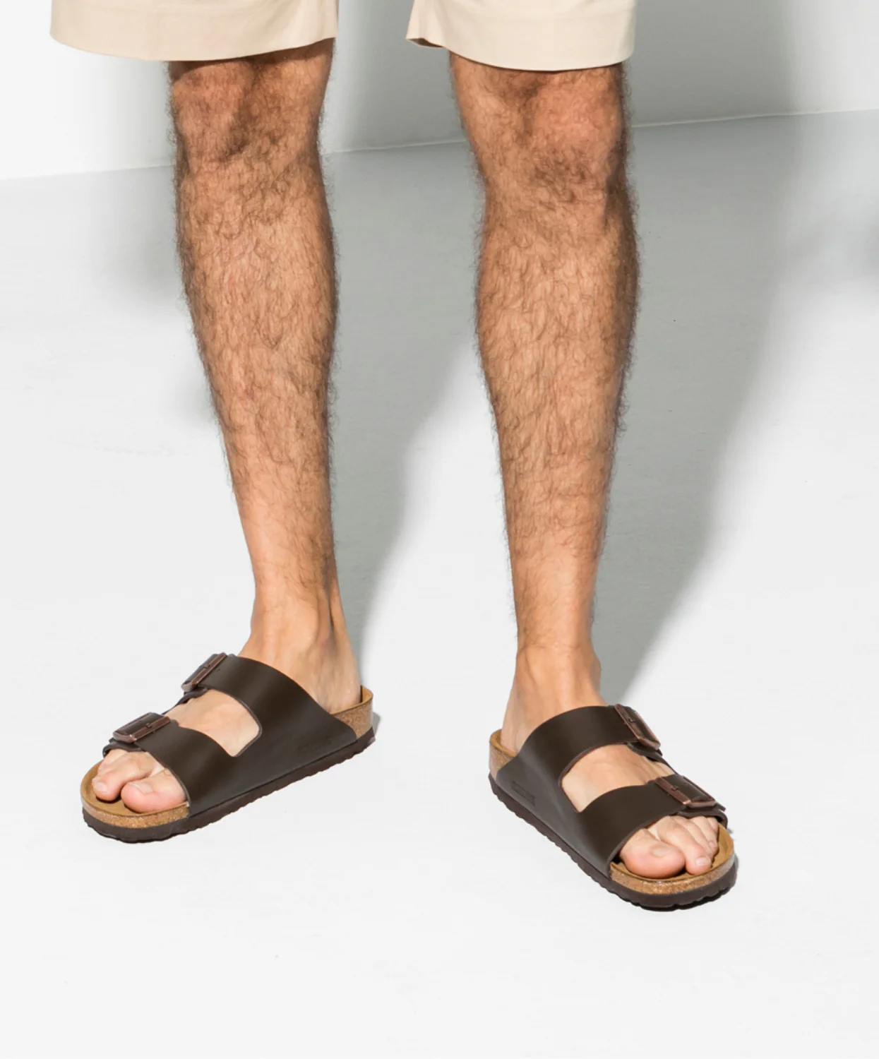 Birkenstock Arizona Leather Dark Brown Sandals - Image 3