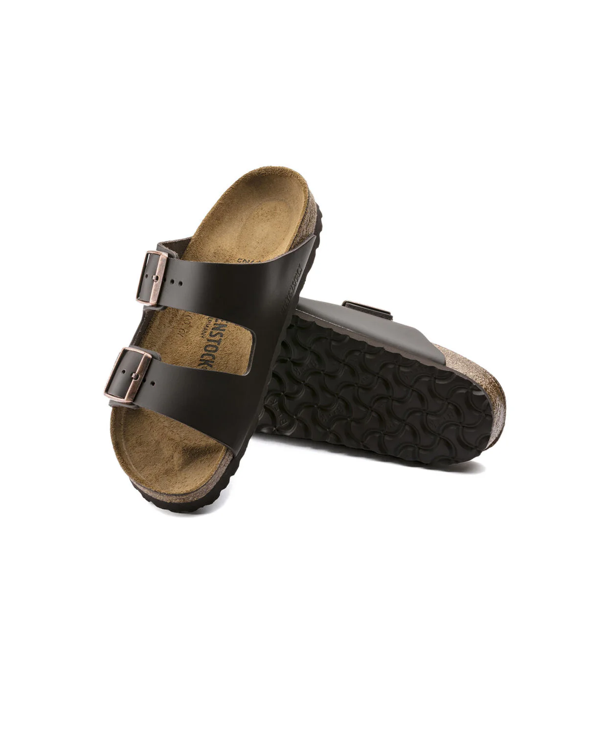 Birkenstock Arizona Leather Dark Brown Sandals - Image 4