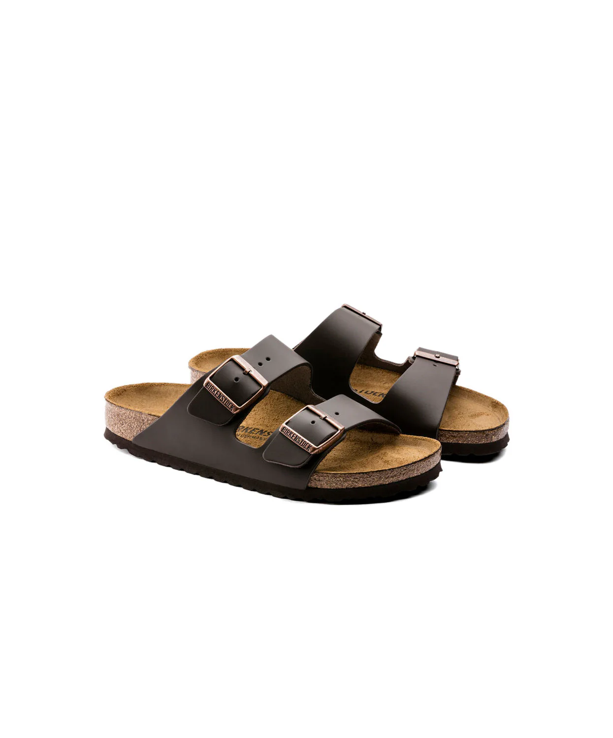 Birkenstock Arizona Leather Dark Brown Sandals - Image 5