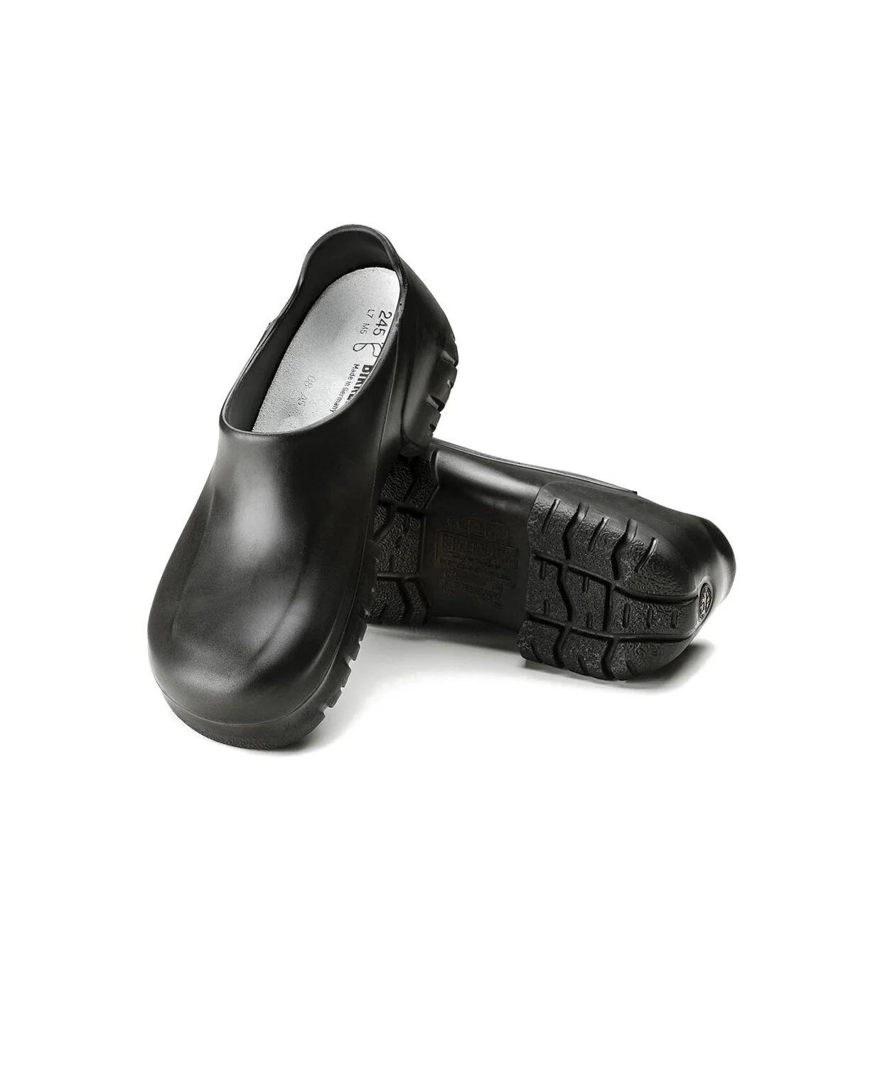 Birkenstock A640 Black Clogs with Steelcap Toe - Image 4