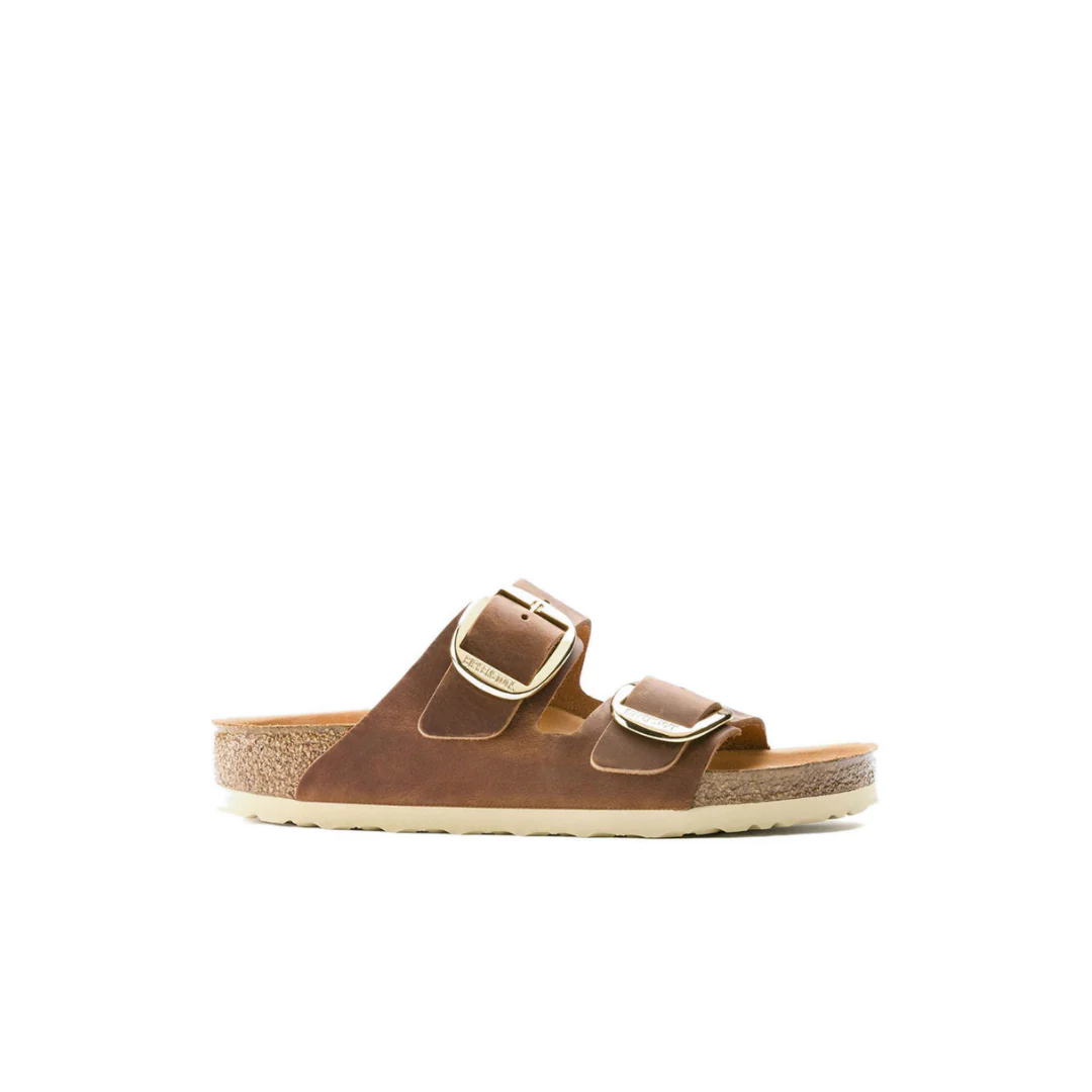 Birkenstock Arizona Big Buckle Oiled Leather Cognac Sandals