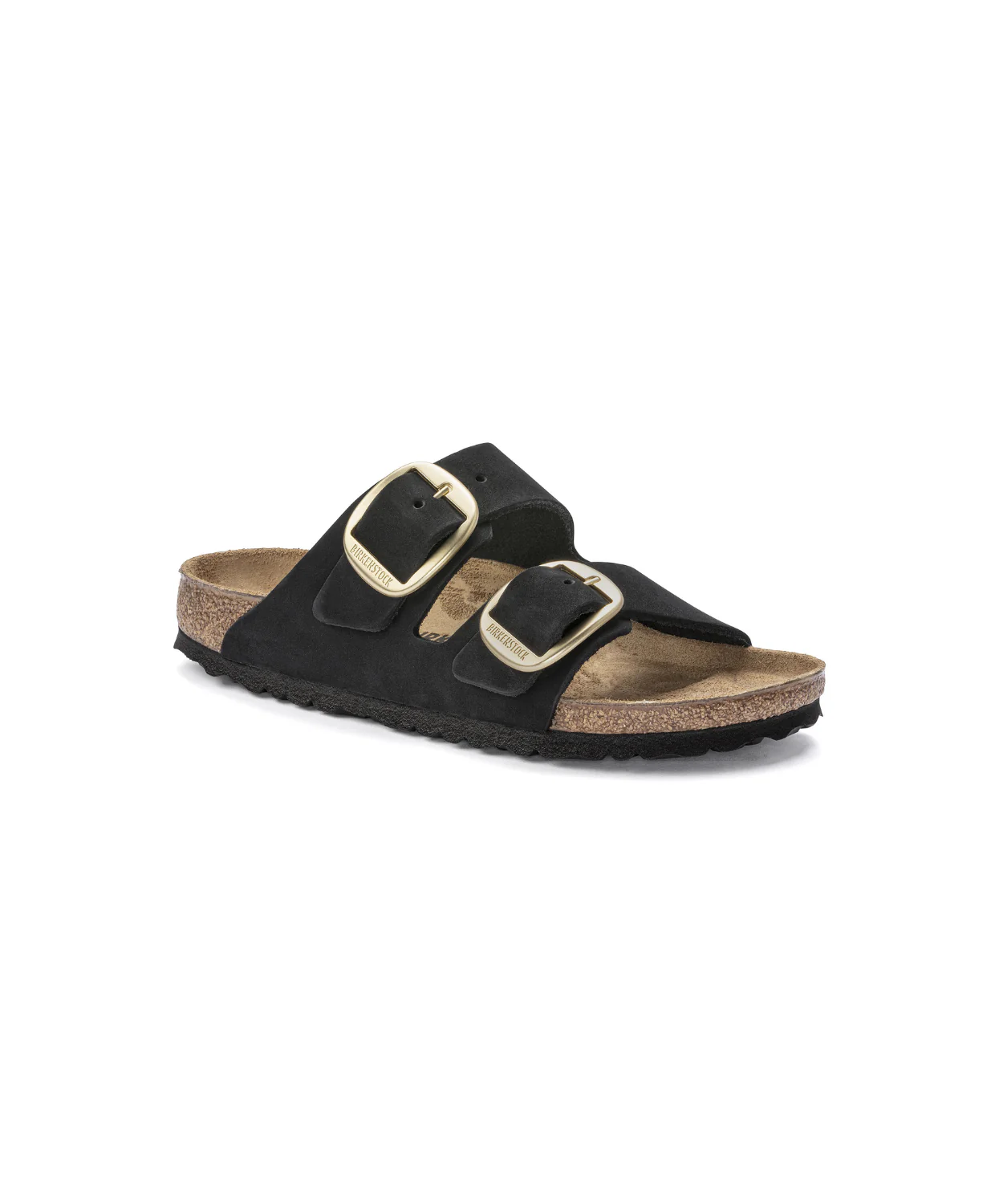 Birkenstock Arizona Big Buckle Nubuck Leather Black Sandals - Image 4