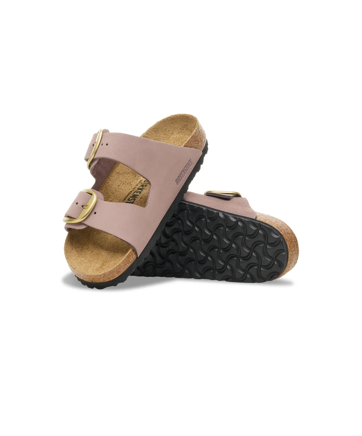 Birkenstock Arizona Big Buckle Nubuck Leather Faded Purple Sandals - Image 4
