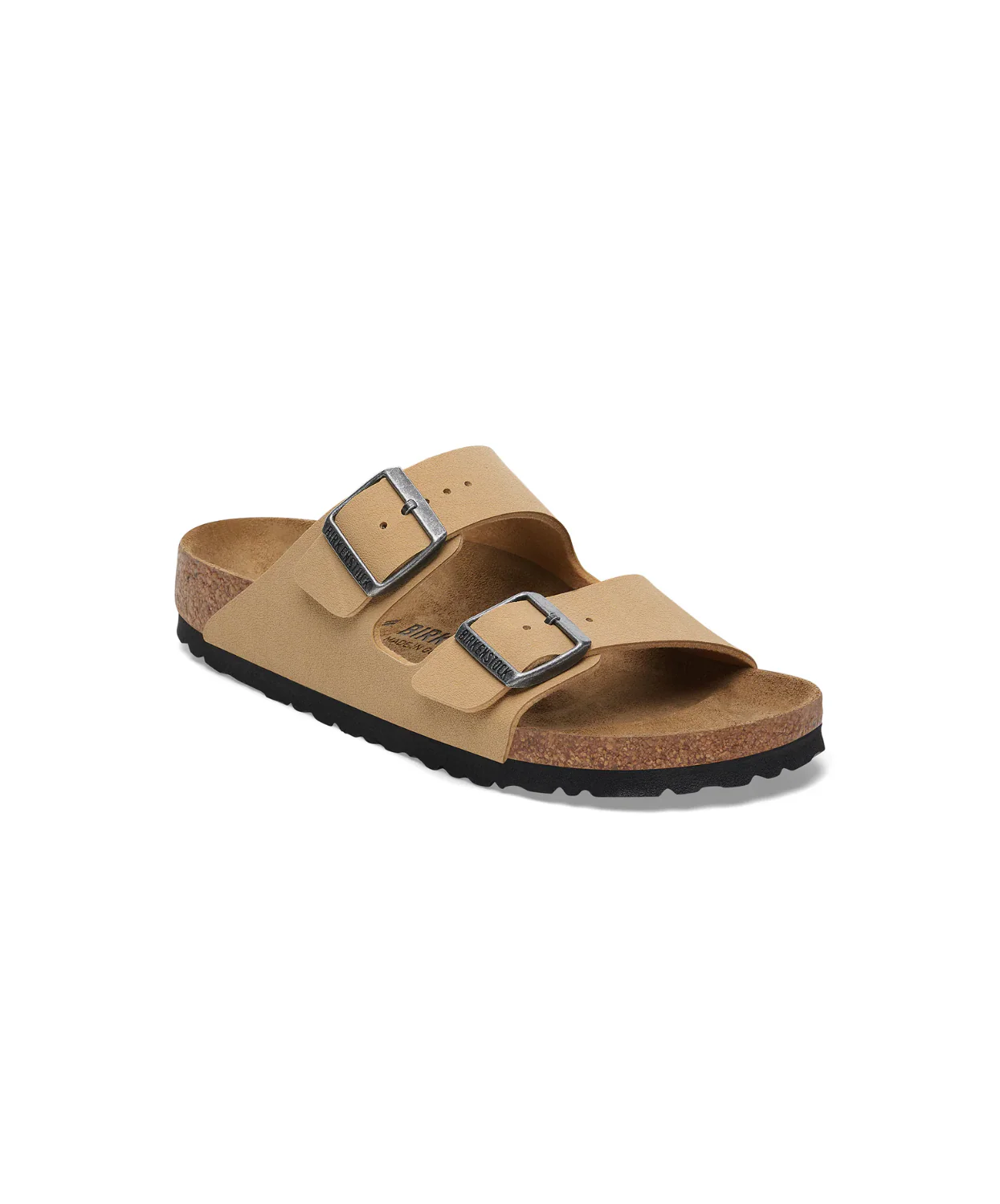 Birkenstock Arizona BirkiBuc Latte Cream Sandals - Image 4