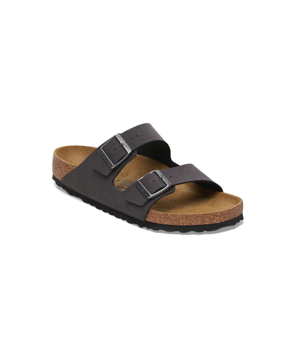 Birkenstock Arizona BirkiBuc Velvet Grey Sandals - Image 4