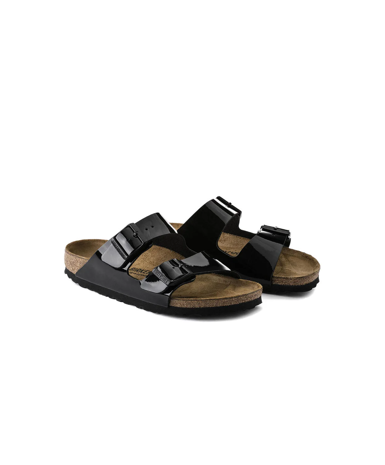 Birkenstock Arizona Birko-Flor Black Patent Sandals - Image 4