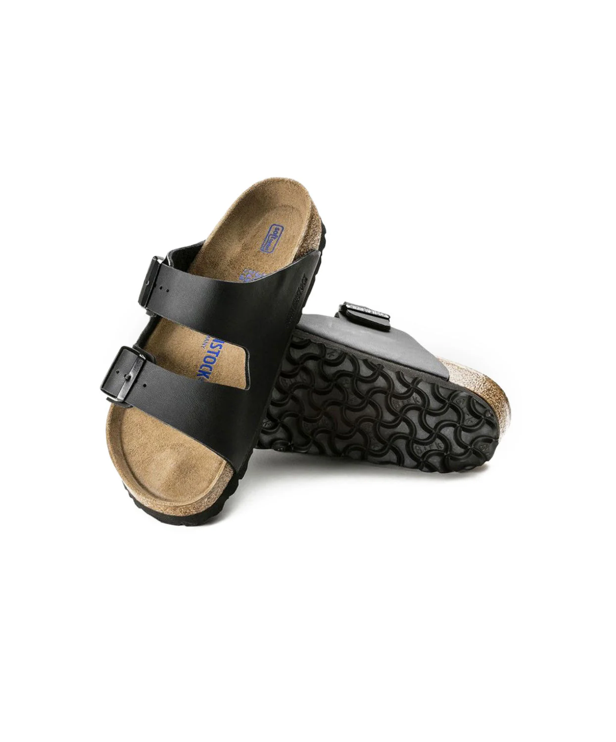 Birkenstock Arizona Birko-Flor Black Soft Footbed Sandals - Image 4