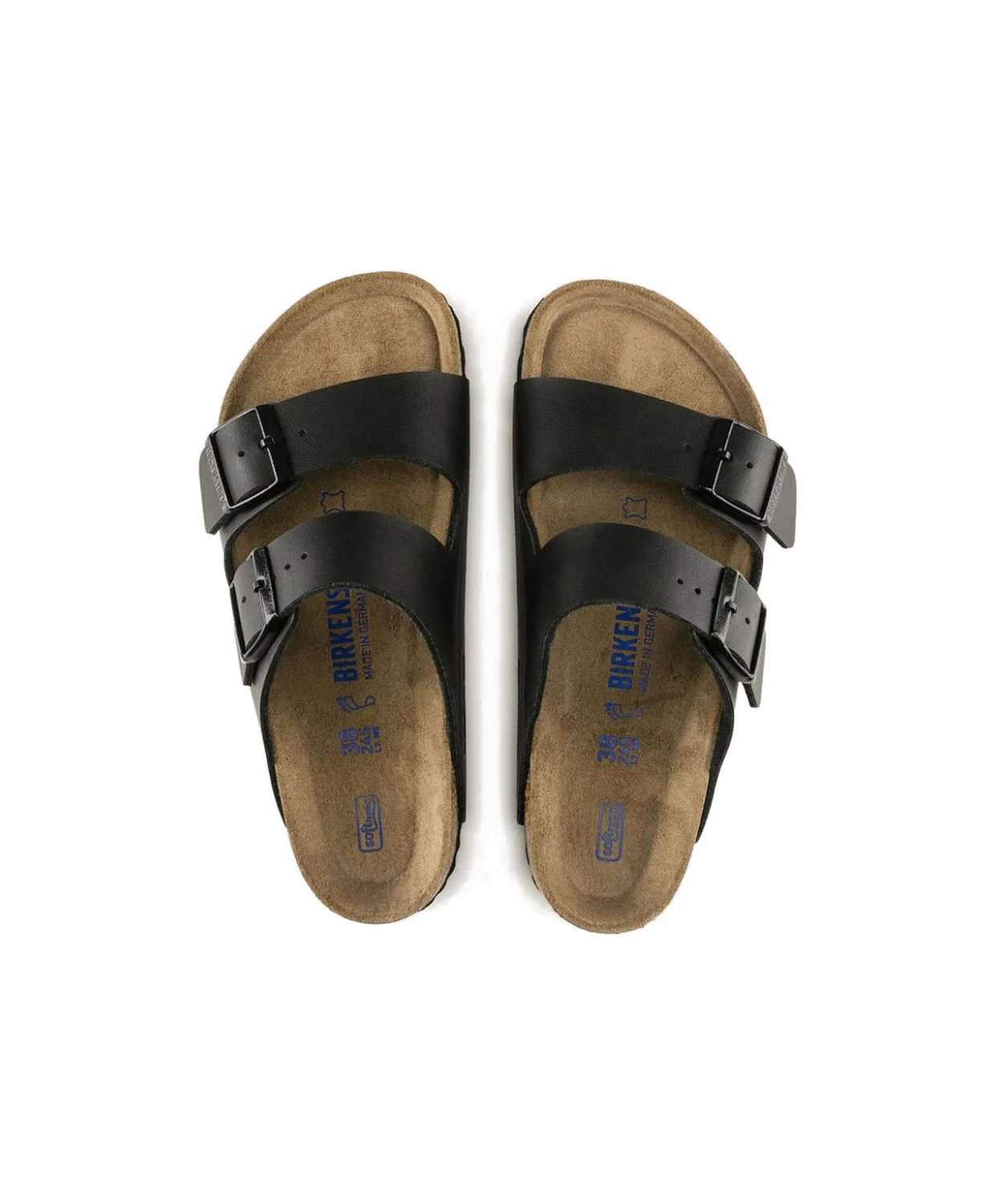 Birkenstock Arizona Birko-Flor Black Soft Footbed Sandals - Image 6