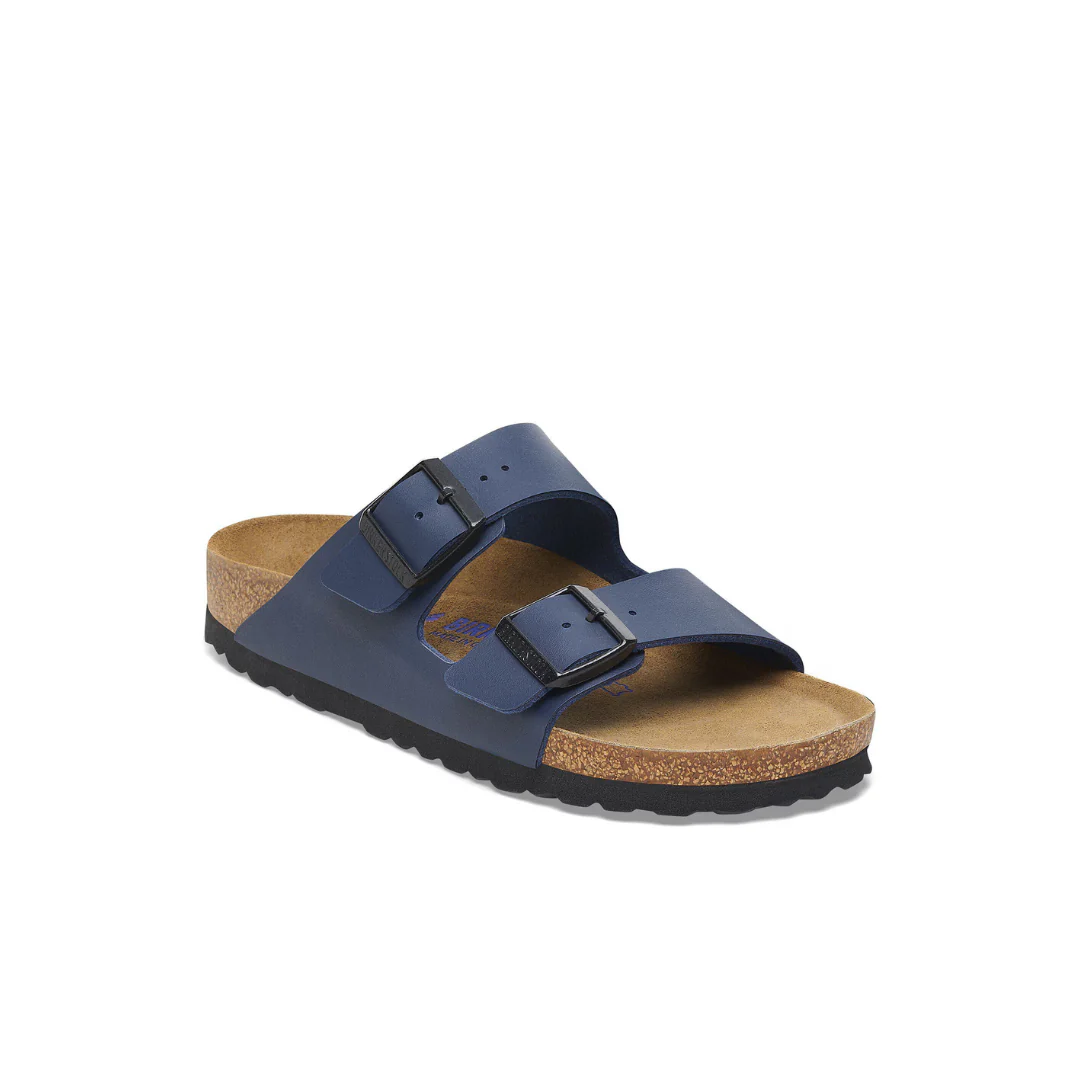 Birkenstock Arizona Birko-Flor Blue Soft Footbed Sandals - Image 2