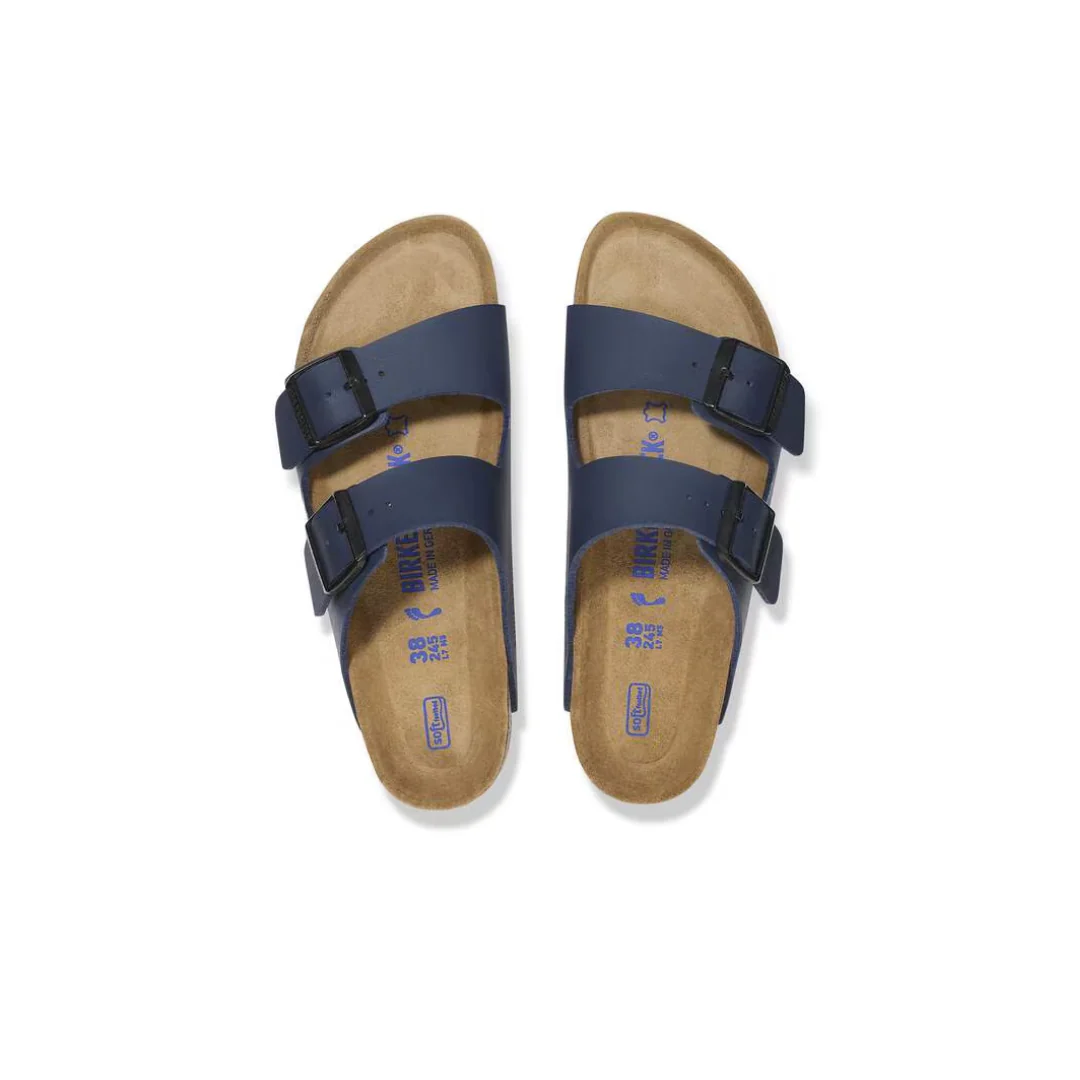 Birkenstock Arizona Birko-Flor Blue Soft Footbed Sandals - Image 5