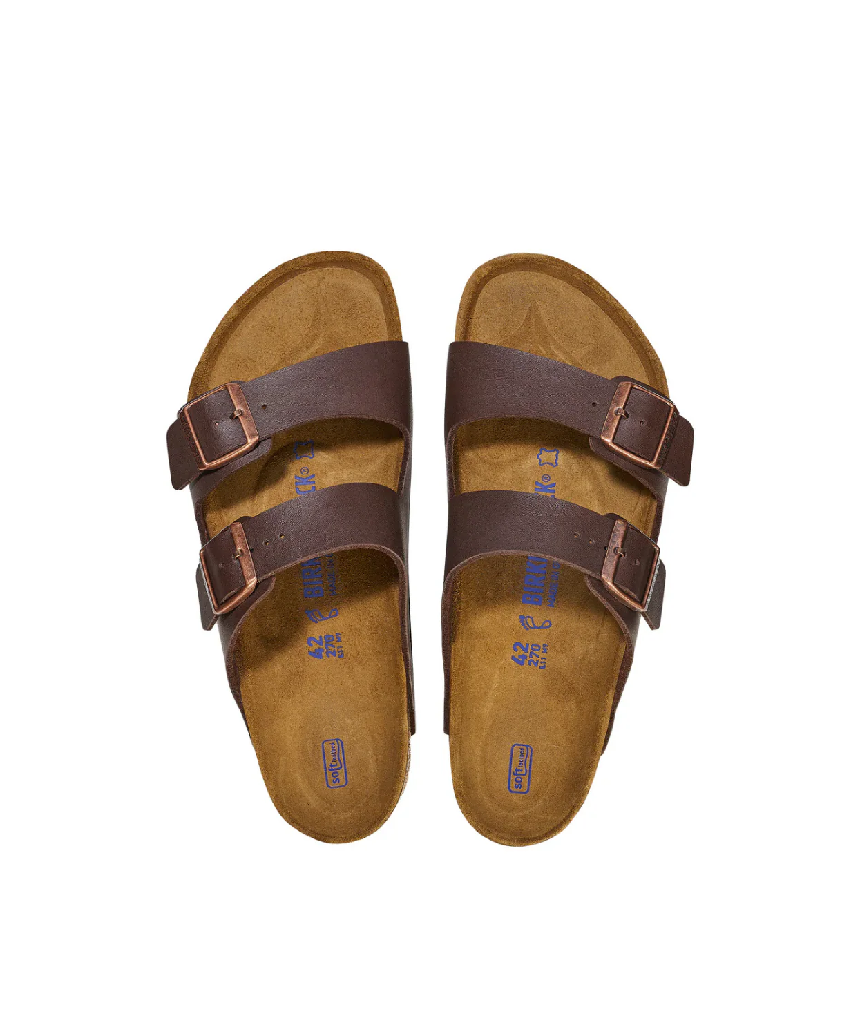 Birkenstock Arizona Birko-Flor Dark Brown Soft Footbed Sandals - Image 5
