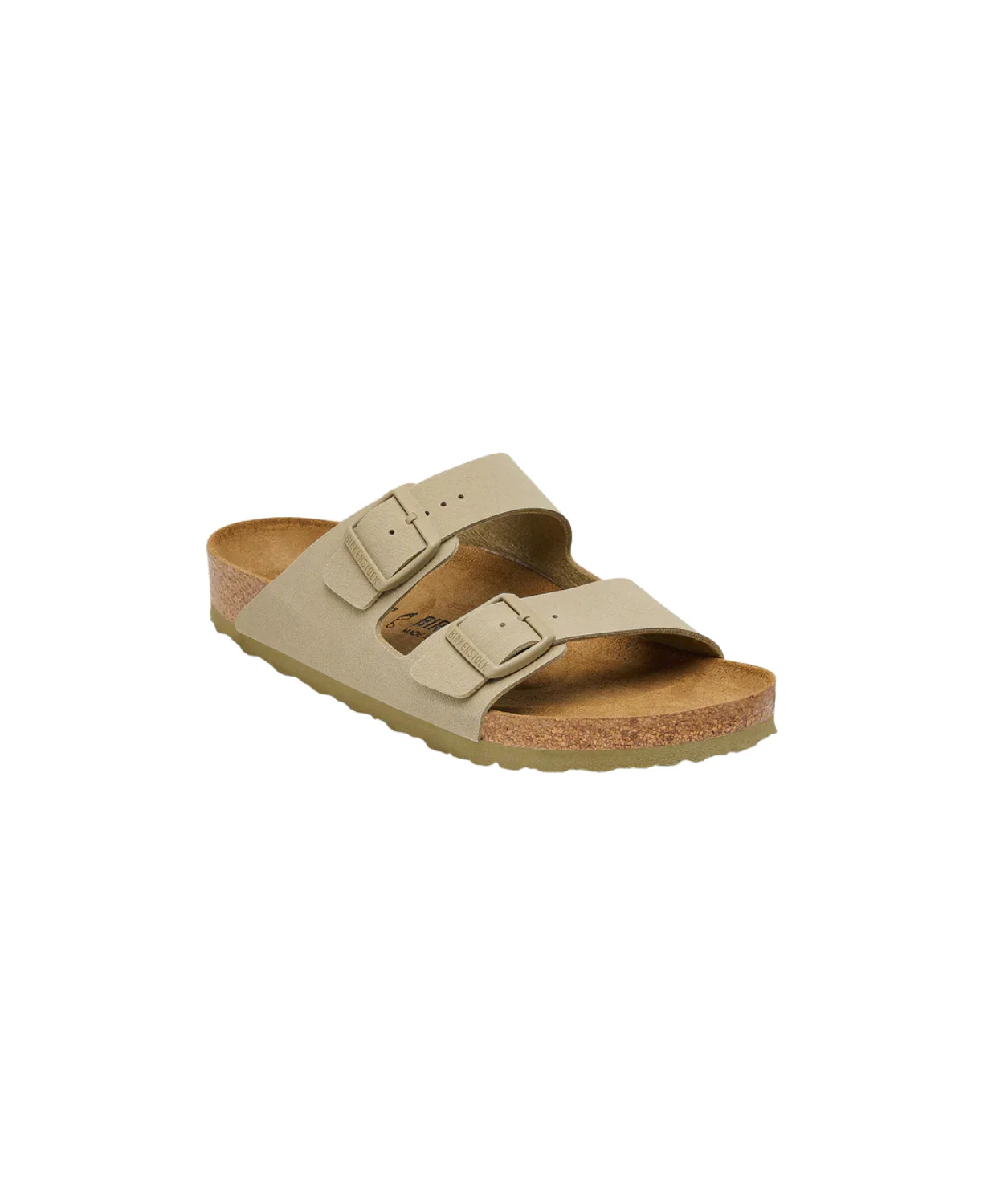 Birkenstock Arizona Birko-Flor Faded Khaki Sandals - Image 4