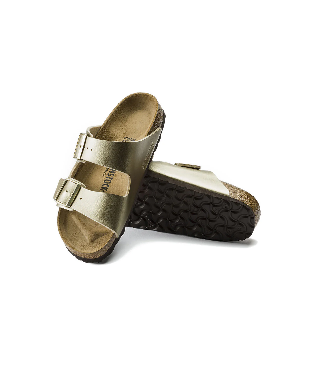 Birkenstock Arizona Birko-Flor Gold Sandals - Image 4
