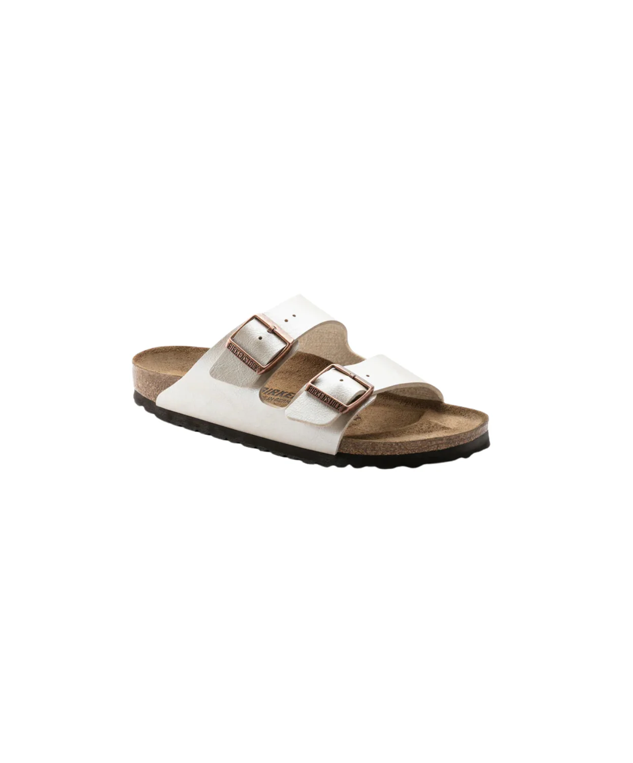 Birkenstock Arizona Birko-Flor Graceful Pearl White Sandals - Image 4