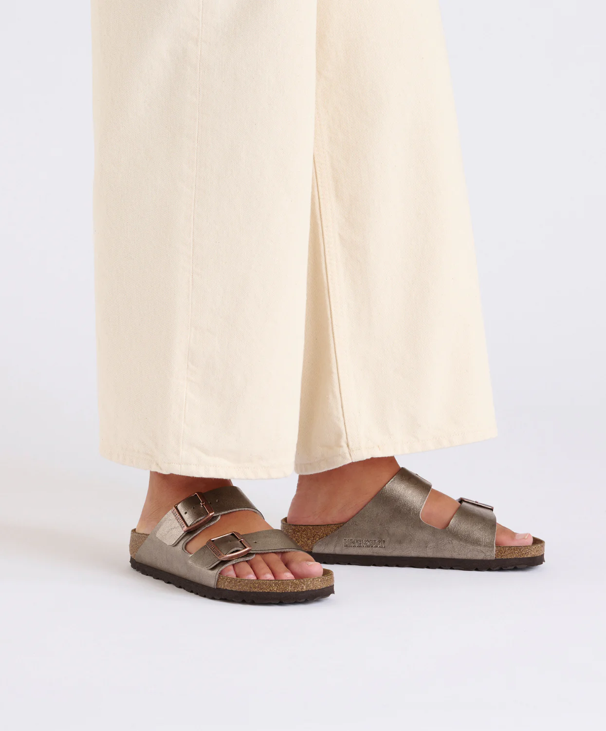 Birkenstock Arizona Birko-Flor Graceful Taupe Sandals - Image 3