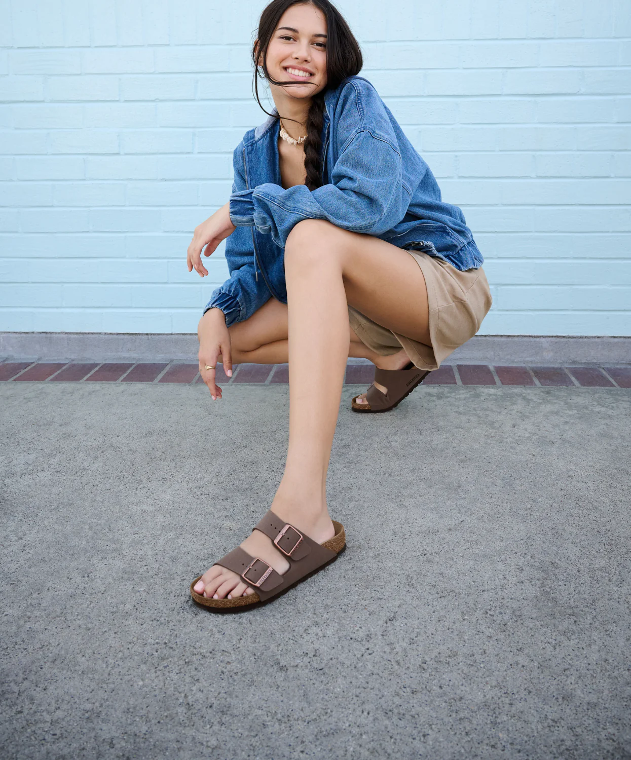 Birkenstock Arizona BirkiBuc Mocca Sandals - Image 2