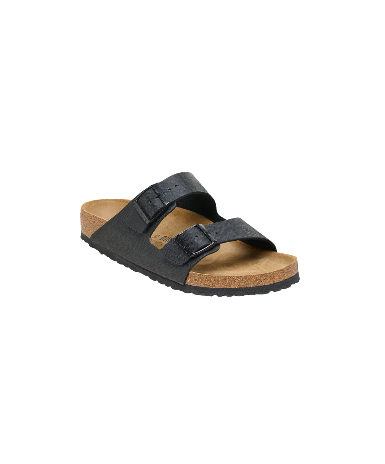 Birkenstock Arizona Birko-Flor Saffiano Black Sandals - Image 4