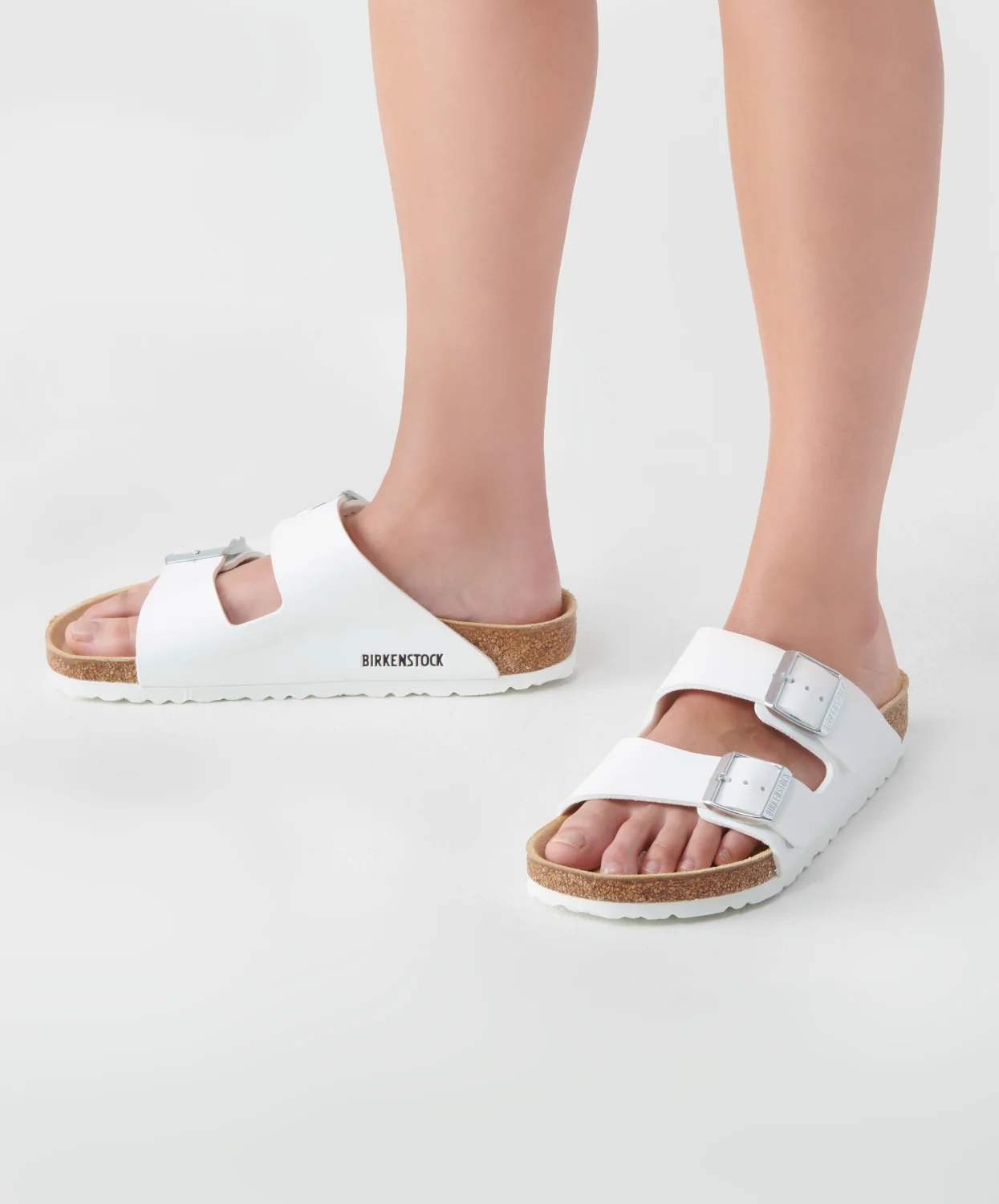 Birkenstock Arizona Birko-Flor White Sandals - Image 3