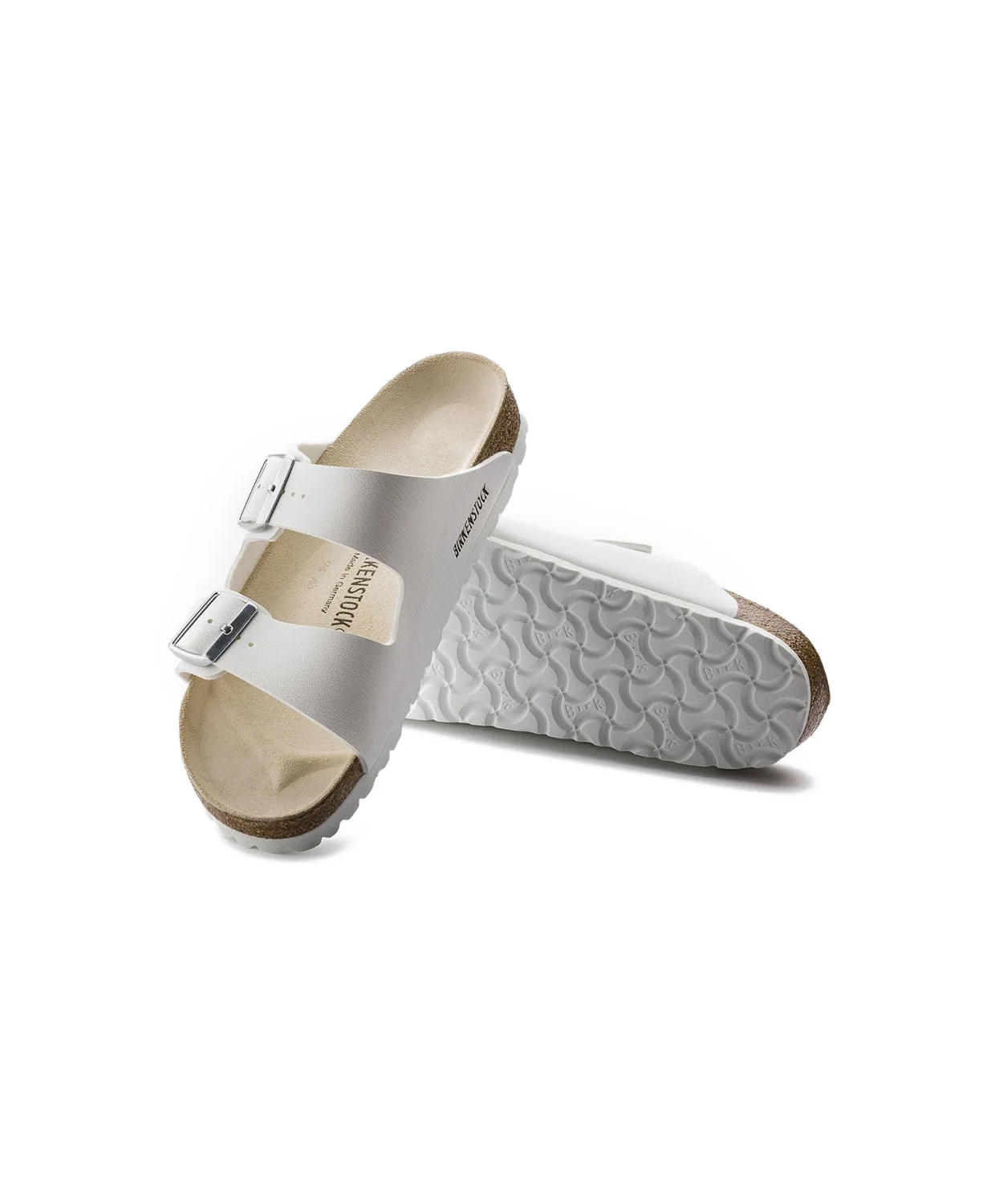 Birkenstock Arizona Birko-Flor White Sandals - Image 4