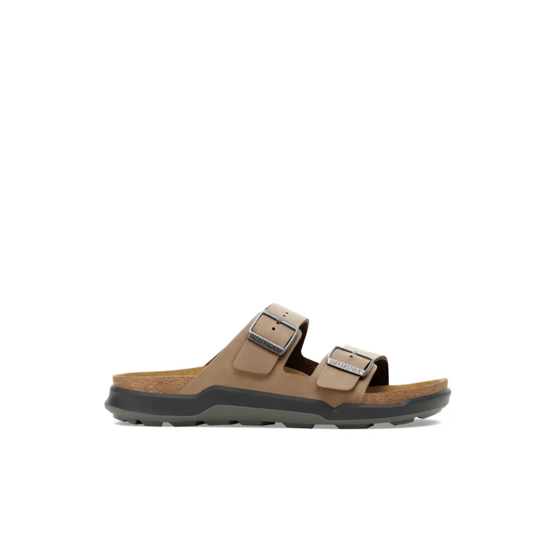 Birkenstock Arizona Cross Town Oiled Leather Tobacco Brown Mens Sandals