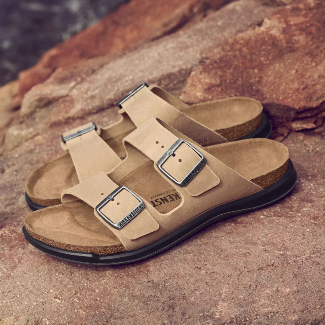 Birkenstock Arizona Cross Town Oiled Leather Tobacco Brown Womens Sandals - Image 3