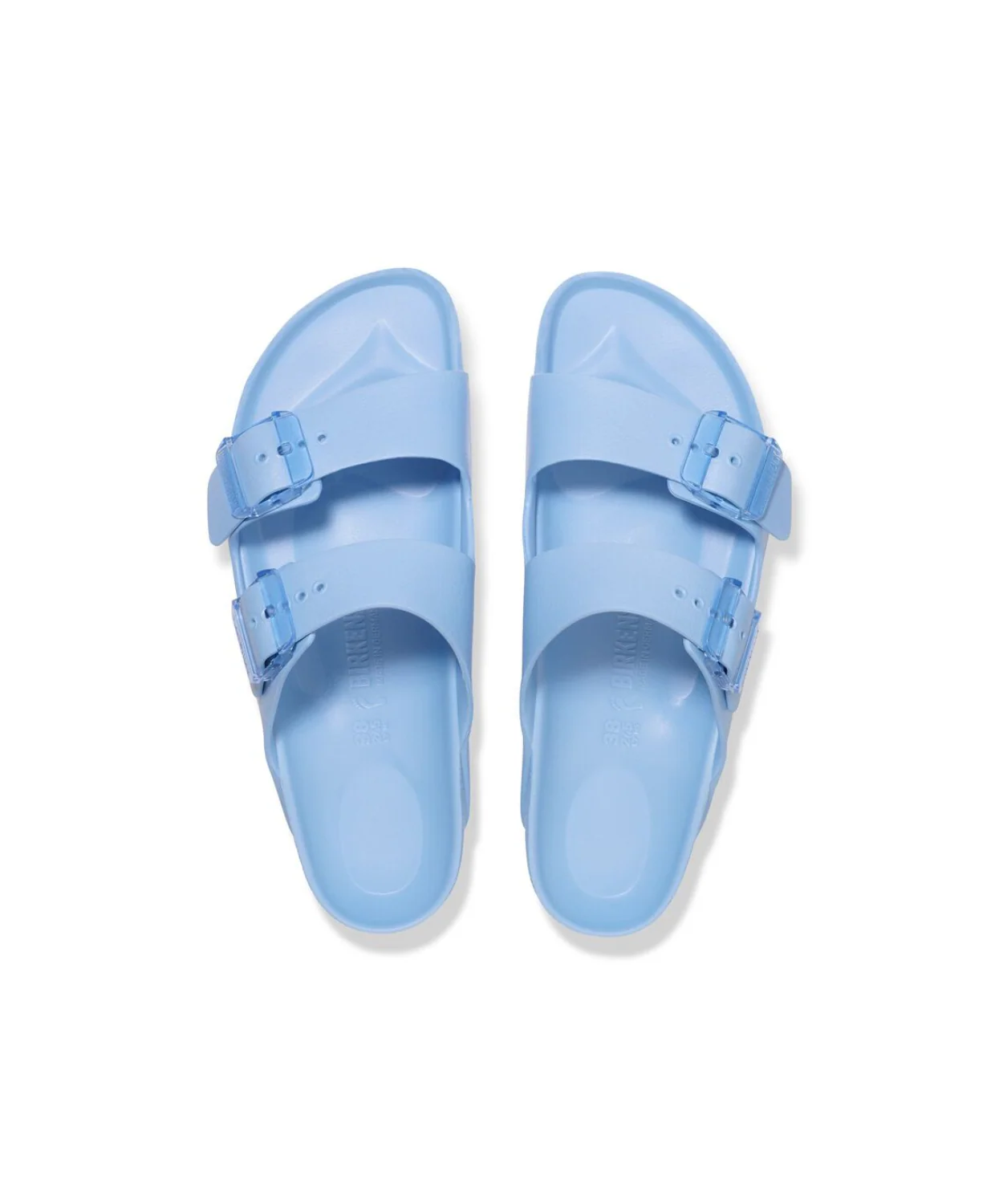 Birkenstock Arizona EVA Dusty Blue Stealth Buckle Sandals - Image 5