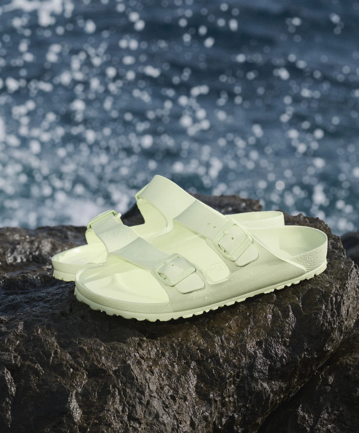 Birkenstock Arizona EVA Faded Lime Sandals - Image 3