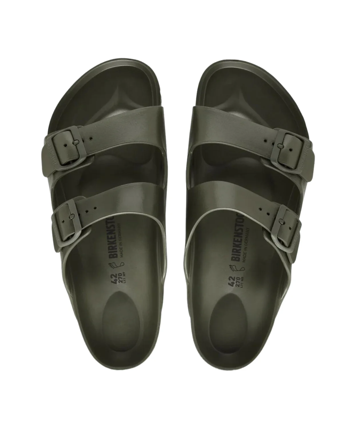 Birkenstock Arizona EVA Khaki Khaki Buckle Sandals - Image 4
