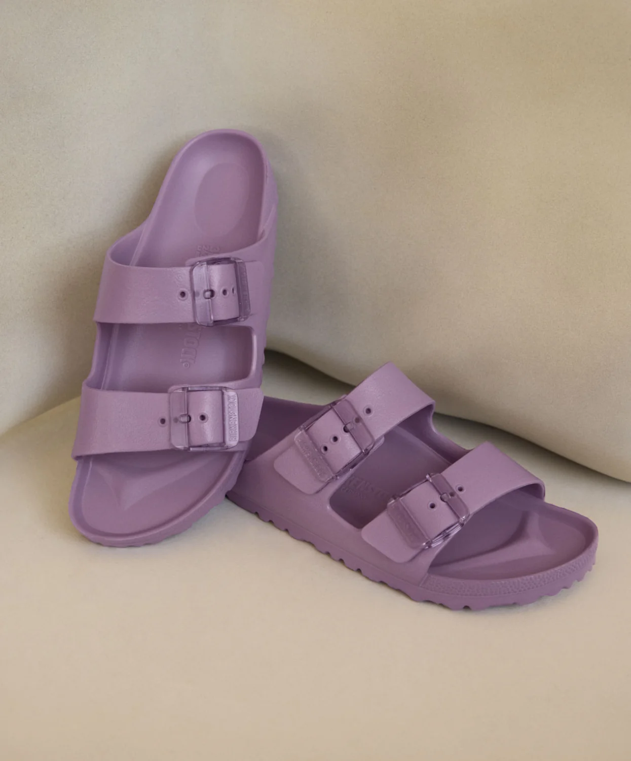 Birkenstock Arizona EVA Mauve Stealth Buckle Sandals - Image 3
