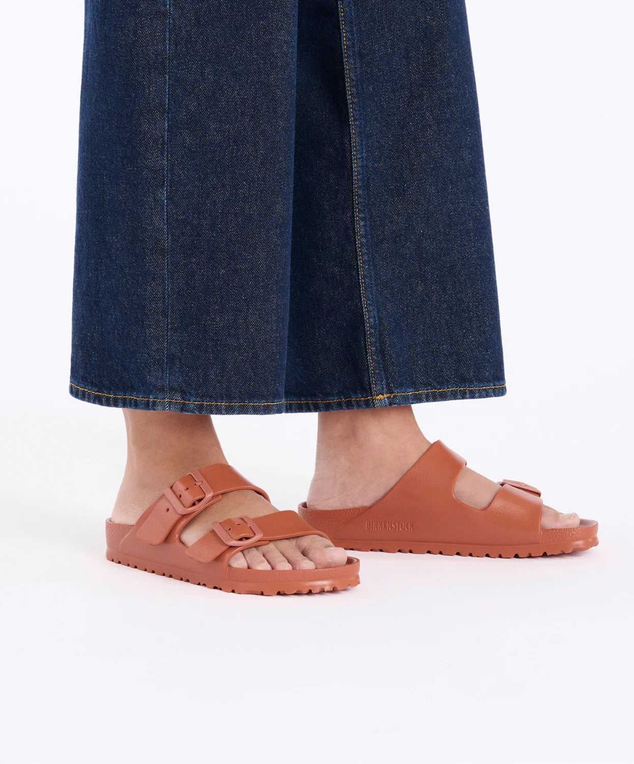 Birkenstock Arizona EVA Rust Brown Sandals - Image 2