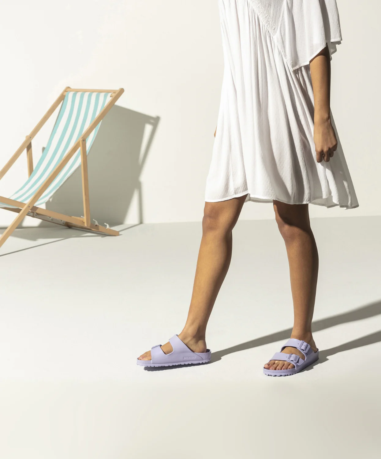 Birkenstock Arizona EVA Purple Fog Sandals - Image 2