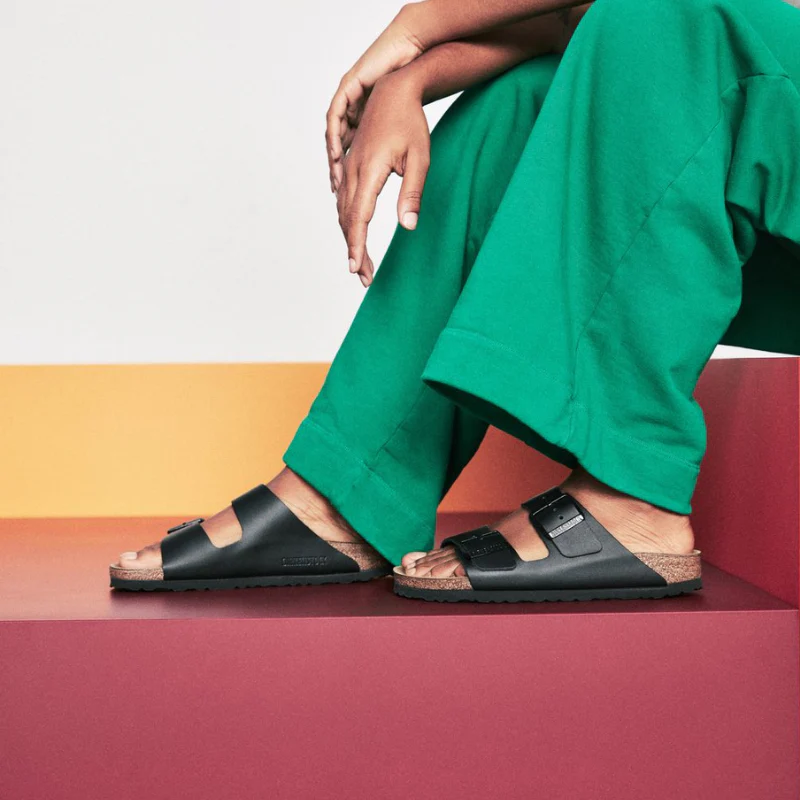 Birkenstock Arizona Leather Black Sandals - Image 2