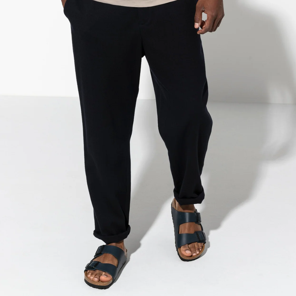 Birkenstock Arizona Leather Blue Sandals - Image 3