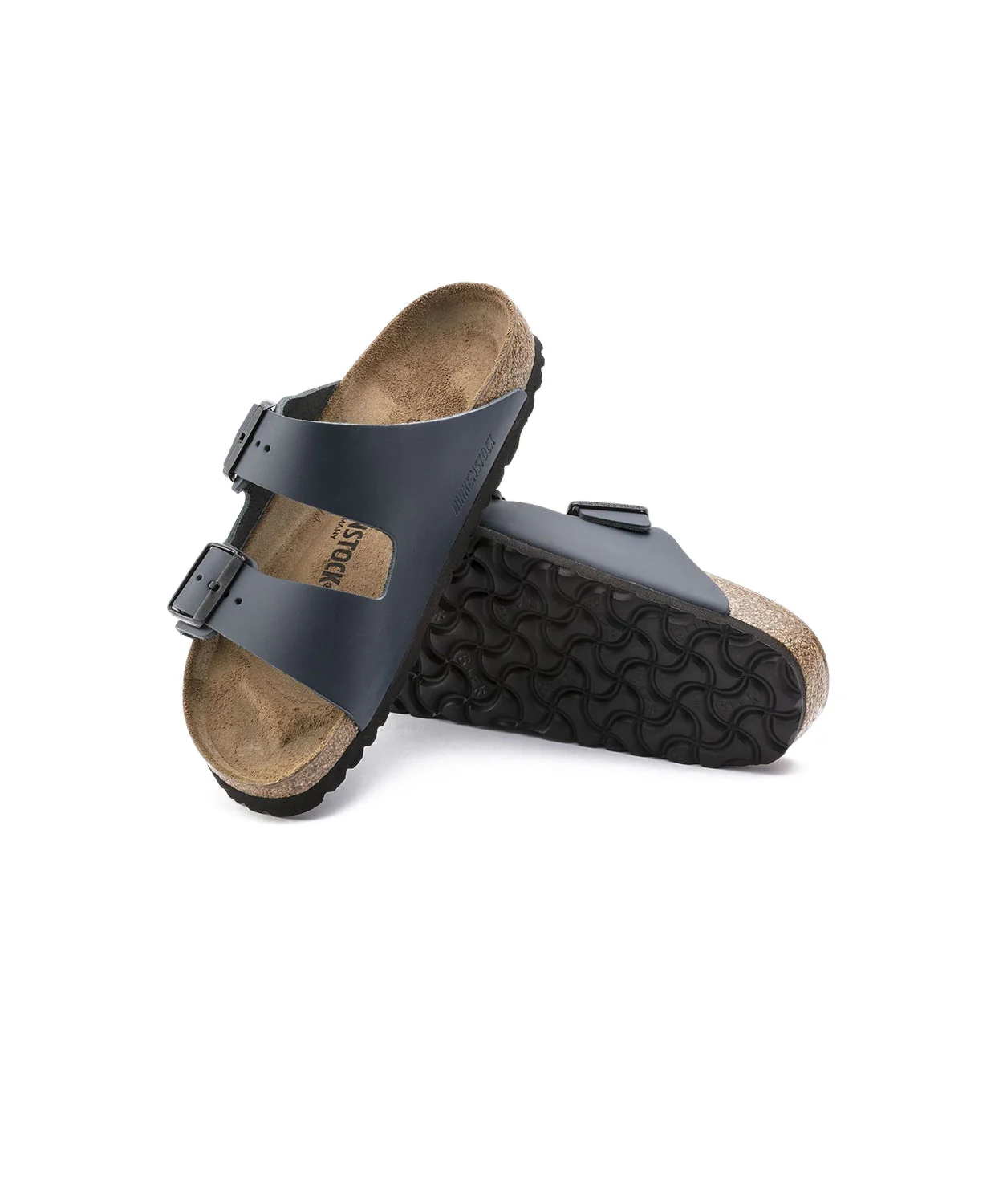 Birkenstock Arizona Leather Blue Sandals - Image 5